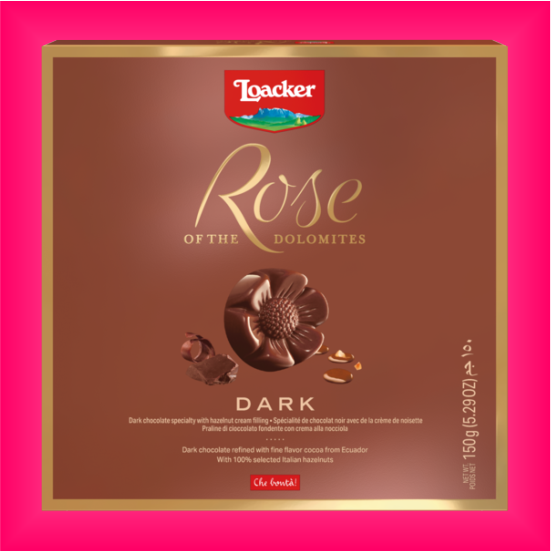 Loacker Rose of the Dolomites Gift Box Dark - 150g